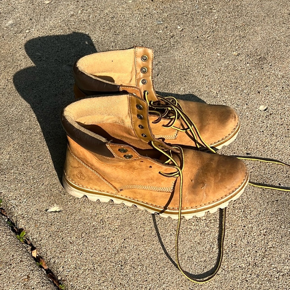 Tan Timberlands